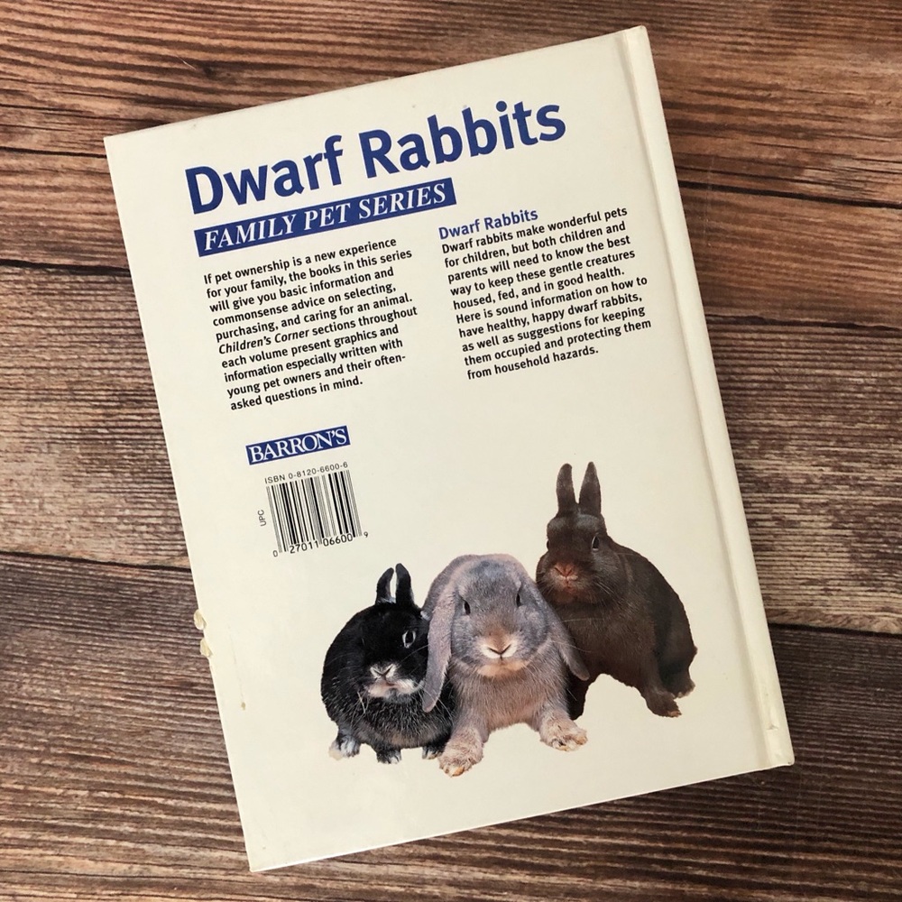 Barron’s Dwarf Rabbits Hardcover Book - Picture 2 of 3